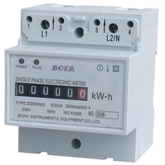 Single Phase Din Rail Energy Meter Type DDS999D